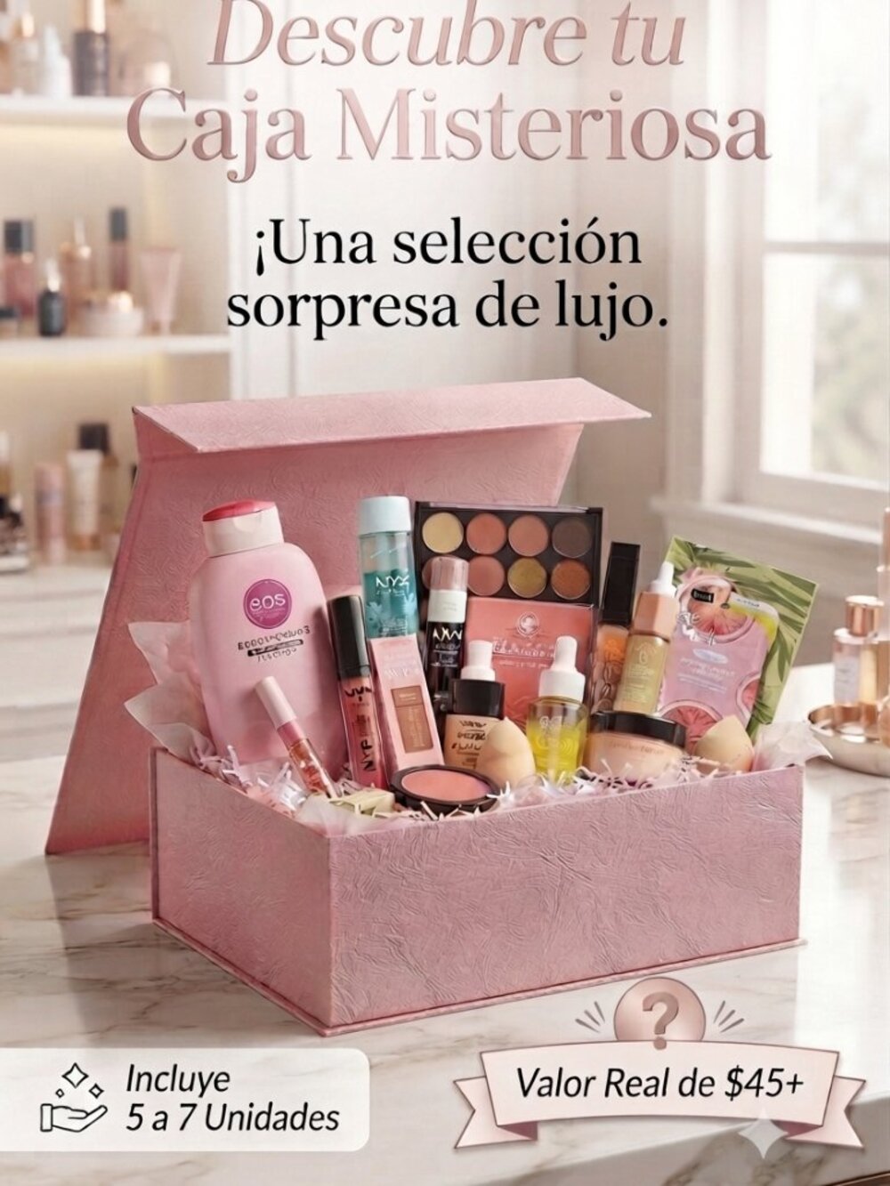 Mystery Beauty Box - 5 to 7 Surprise Items - $45+ Value